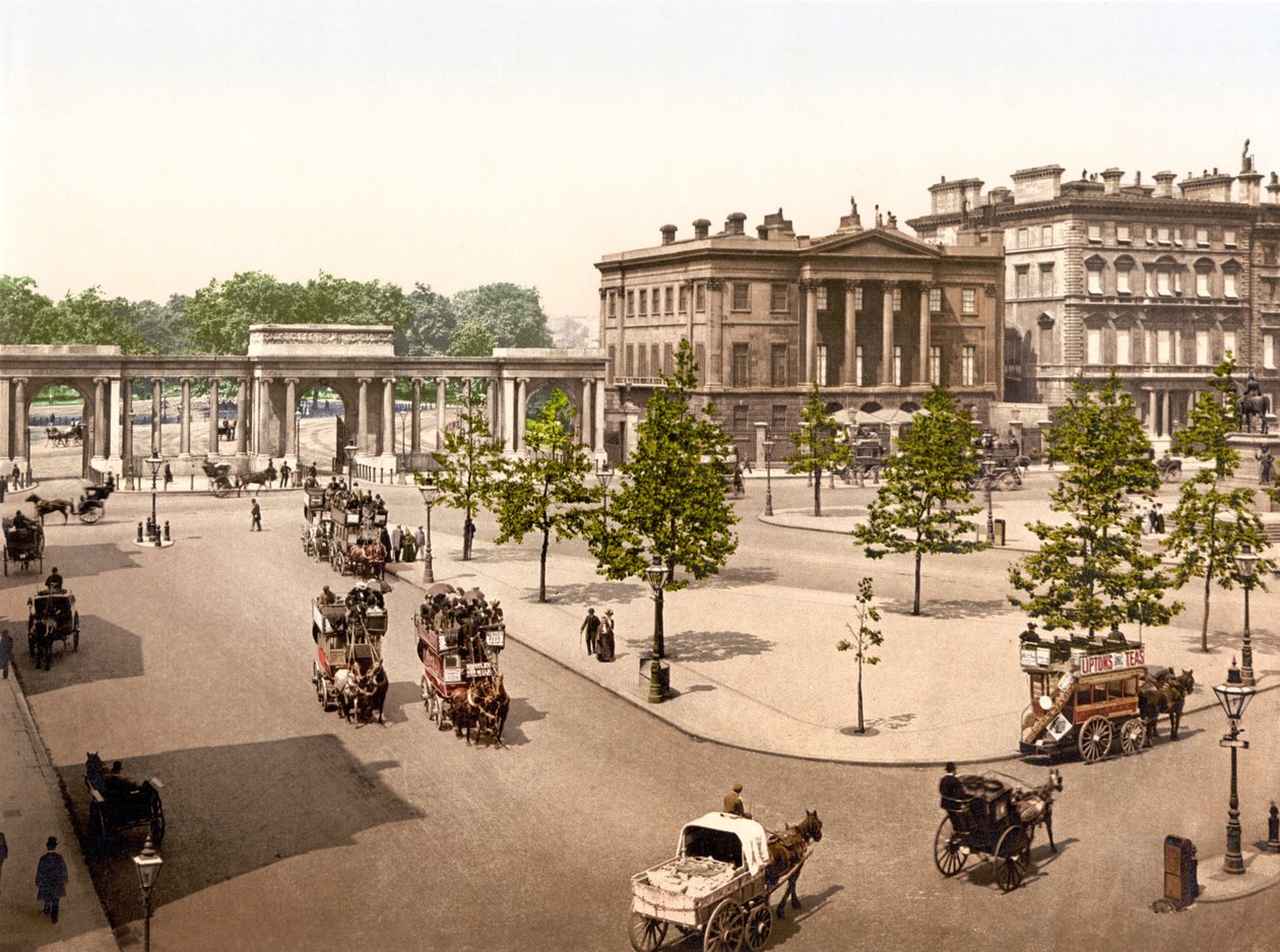 Hyde Park, Lontoo (käsin värjätty kuva) tekijältä English School