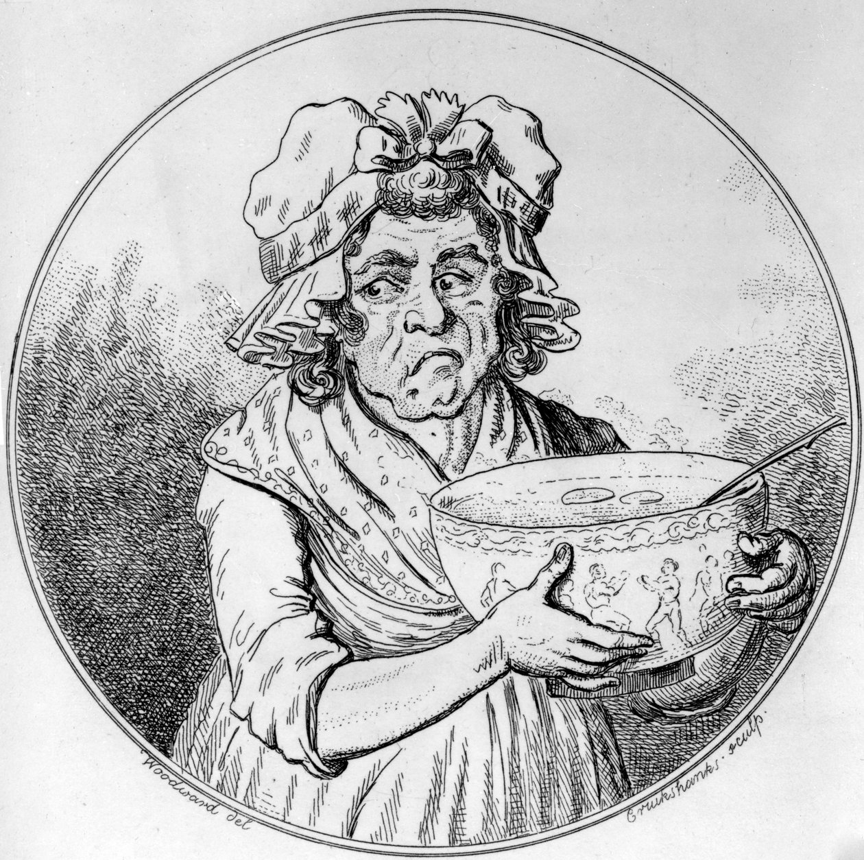 Kuvitus, George Moutard Woodward, kaiverrus Isaak Cruickshank, julkaissut Allen&West, 1796 tekijältä English School