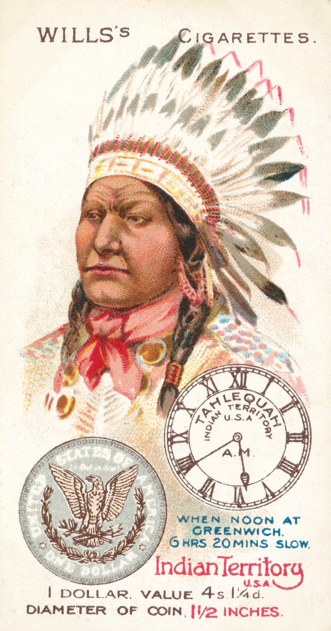 Indian Territory, Yhdysvallat, dollari (kromoliittinen) tekijältä English School