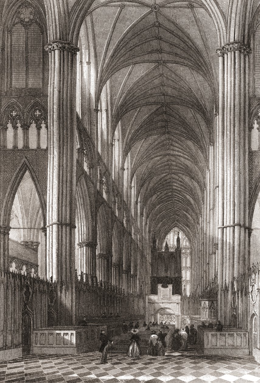 Westminster Abbeyn sisätilat, Westminsterin kaupunki, Lontoo, Englanti tekijältä English School