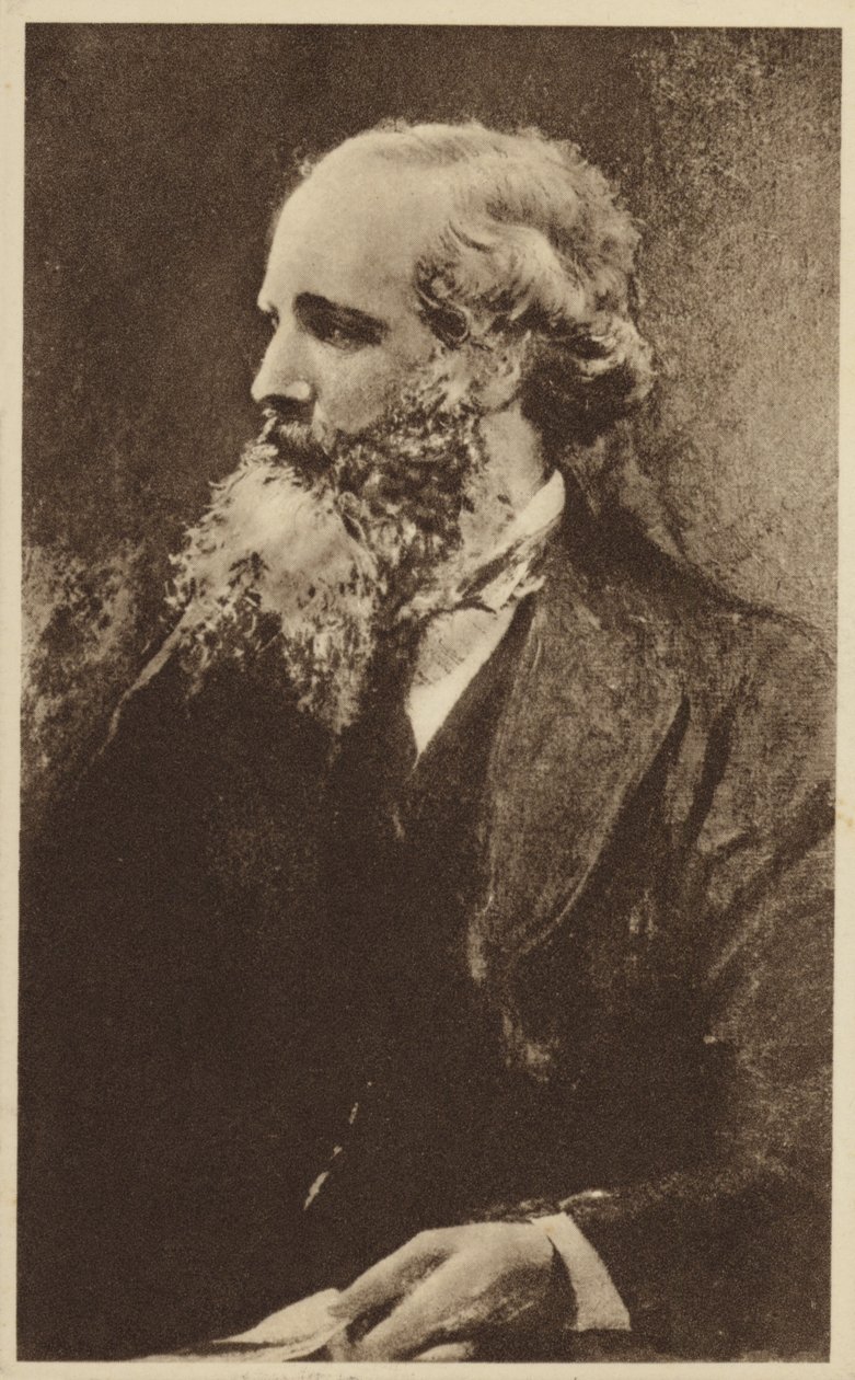 James Clerk Maxwell (1831-1879), skotlantilainen teoreettinen fyysikko (litografia). tekijältä English School