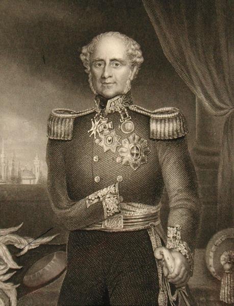 James Henry Somerset Fitzroy (1788-1855) 1. Baron Raglan (kaiverrus) tekijältä English School