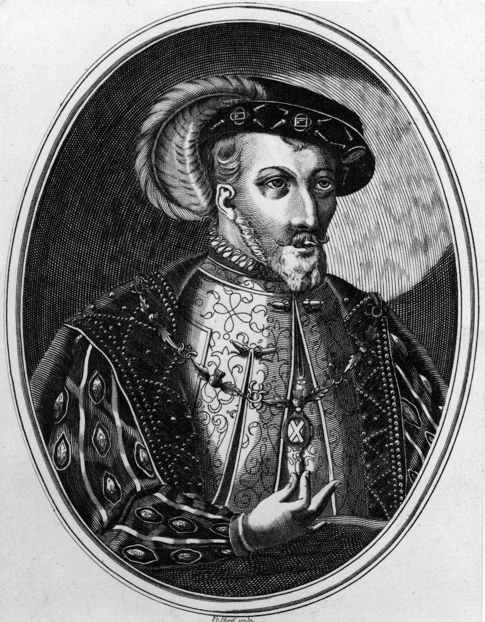 James V, 1800-luvun kopio Jonstonin "Skottien historiallisten kuninkaiden kirjoitusten" kuvituksen jälkeen, julkaistu ensimmäisen kerran 1602 tekijältä English School