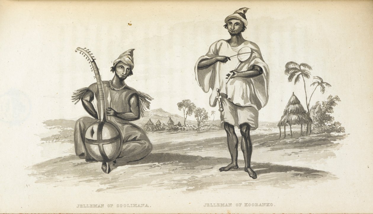 Jellemen of Solimana. The Musicians of West Africa, kirjoittanut Alexander Gordon Laing, jul. 1825 (jäseniä) tekijältä English School