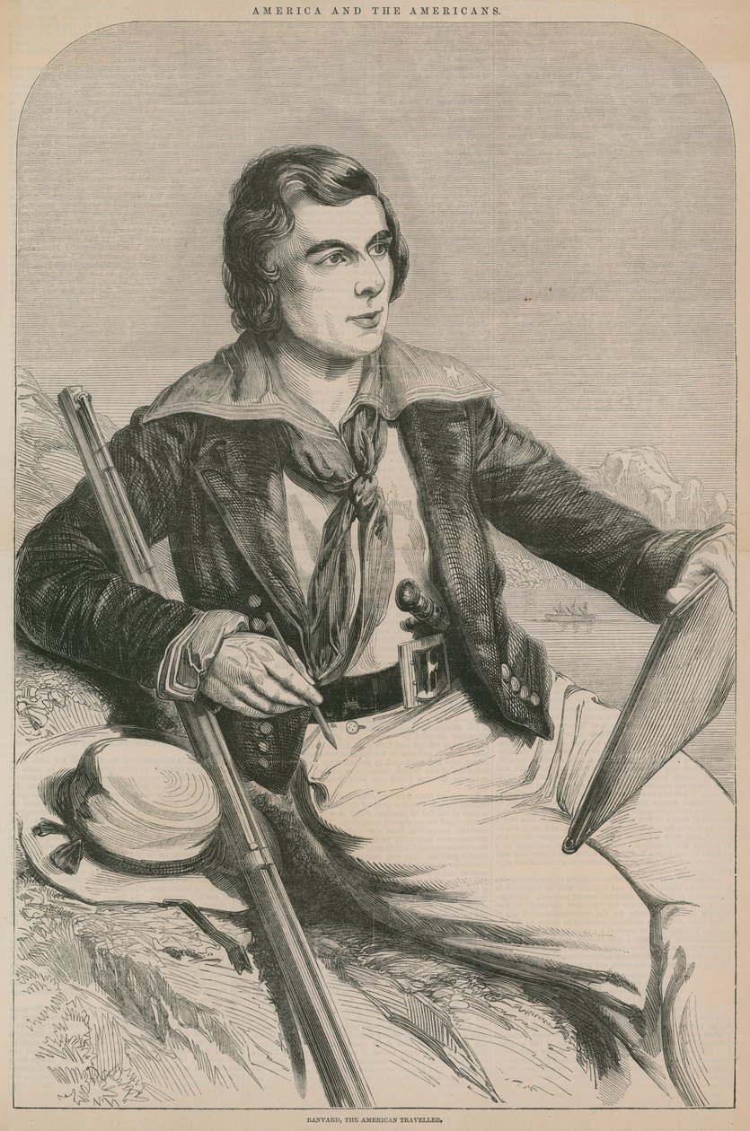 John Banvard, amerikkalainen matkailija (kaiverrus) tekijältä English School