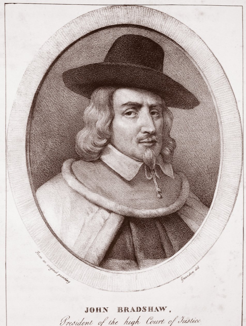 John Bradshaw, Gravedonin ansioksi, kaivertanut de Langlume tekijältä English School