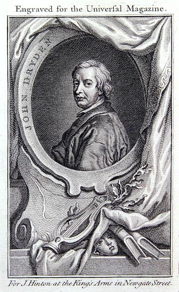 John Dryden, "Universal Magazinesta" (kaiverrus) tekijältä English School