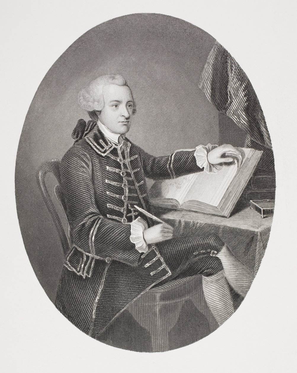 John Hancock, "Gallery of Historical Portraits" -julkaisusta n. 1880 tekijältä English School