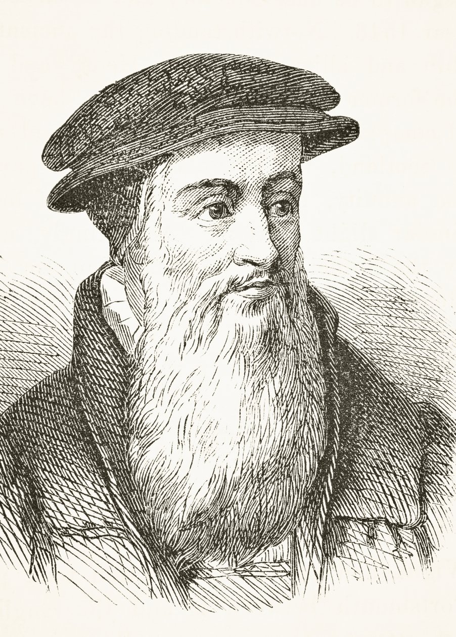 John Knox, William Hickman Smith Aubreyn (1858-1916) teoksesta The National and Domestic History of England, julkaistu Lontoossa, noin 1890 tekijältä English School