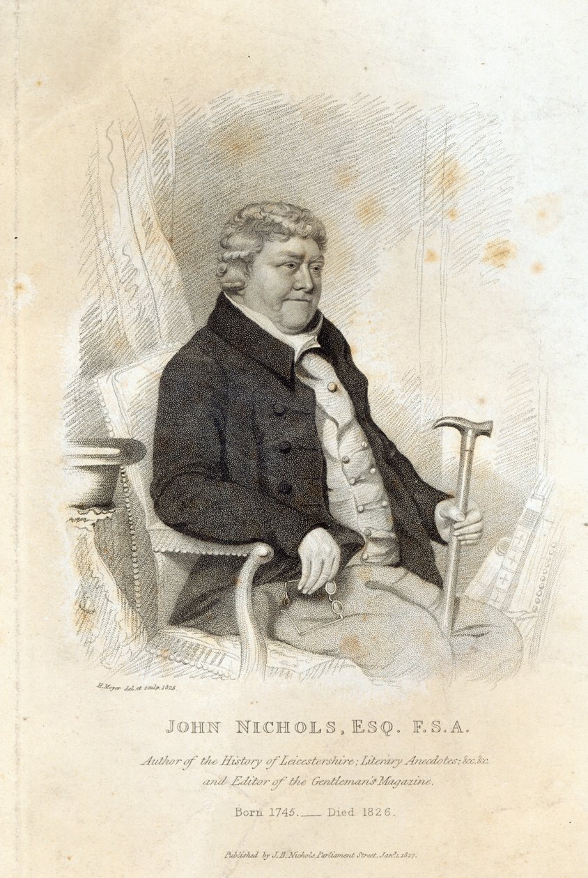 John Nichols, kaiverrus H. Meyer, 1825 tekijältä English School
