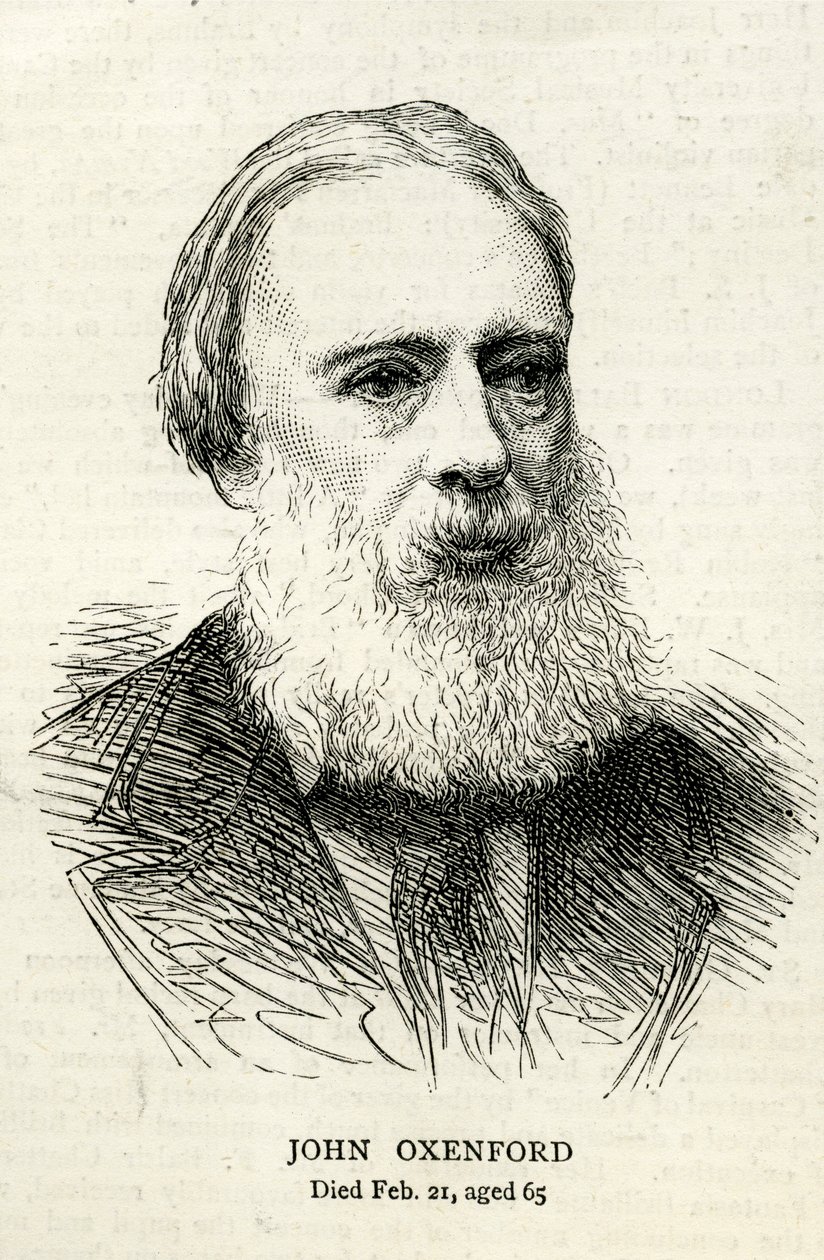 John Oxenford (1812-77) kuvitus Graphic 1877:stä tekijältä English School