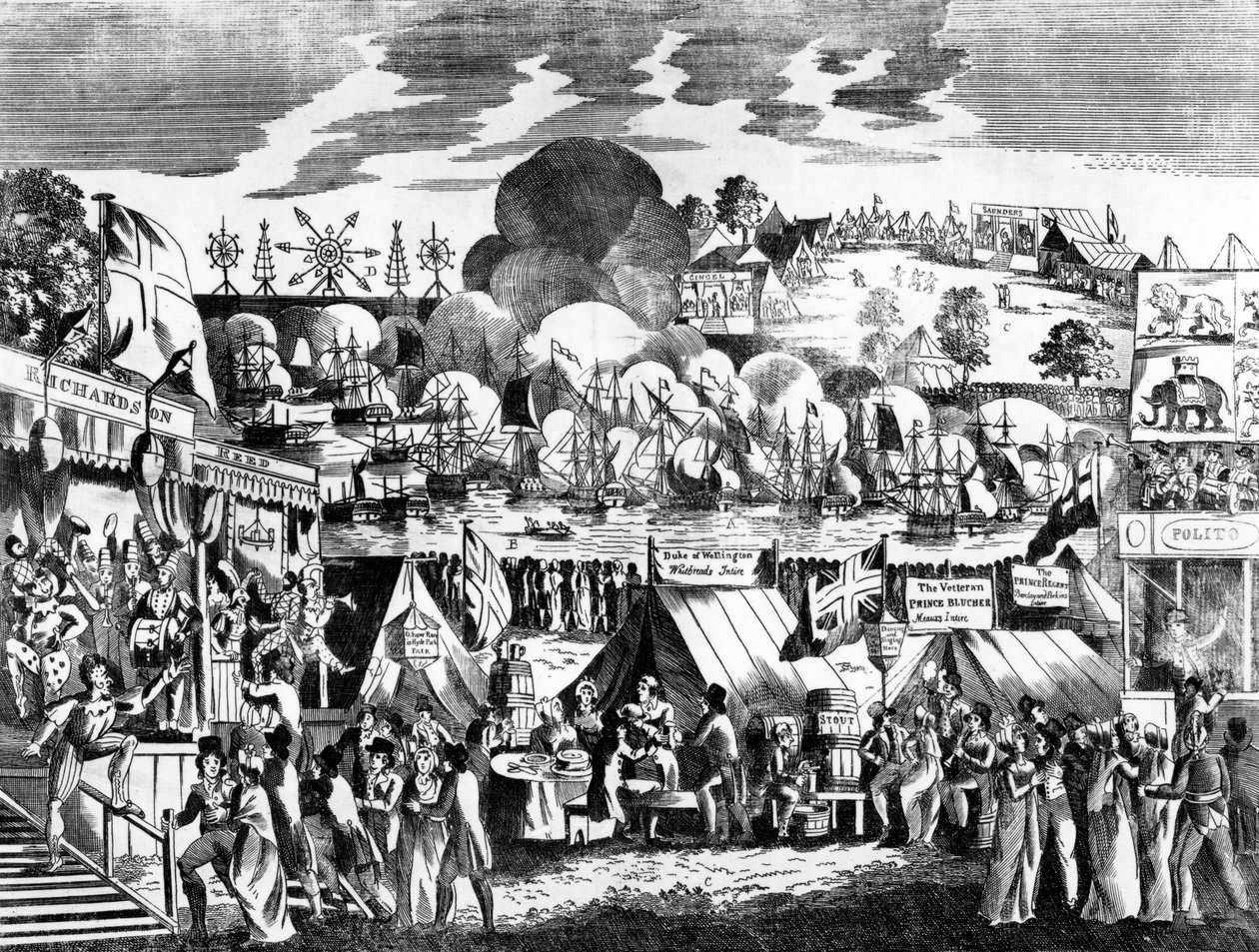 Juhlamessut Hyde Parkissa, 1814 tekijältä English School