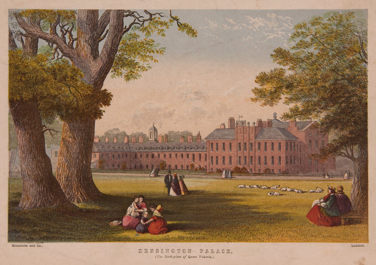 Kensingtonin palatsi, Kronheim and Co:n painama, 1800-luvun puoliväli tekijältä English School