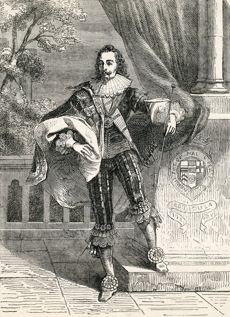 Kuningas Kaarle I, kuvitus otettu John Cassells Illustrated History of Englandista, 1857 tekijältä English School