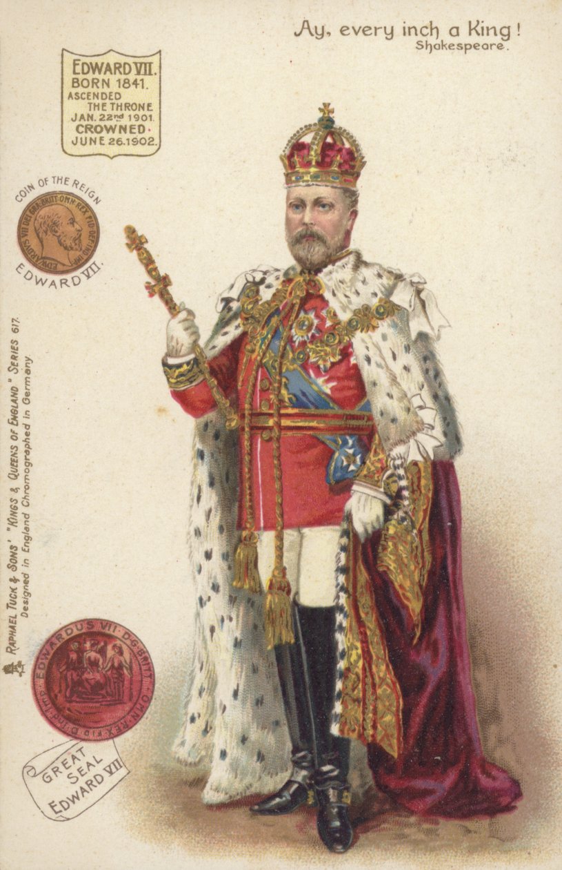 Kuningas Edward VII (värilitografia) tekijältä English School