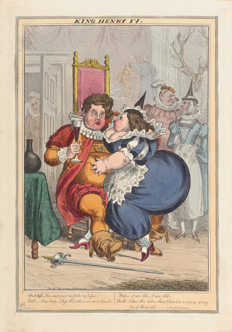 Kuningas Henrik IV, pub.1827 (käsinvärinen kaiverrus) tekijältä English School