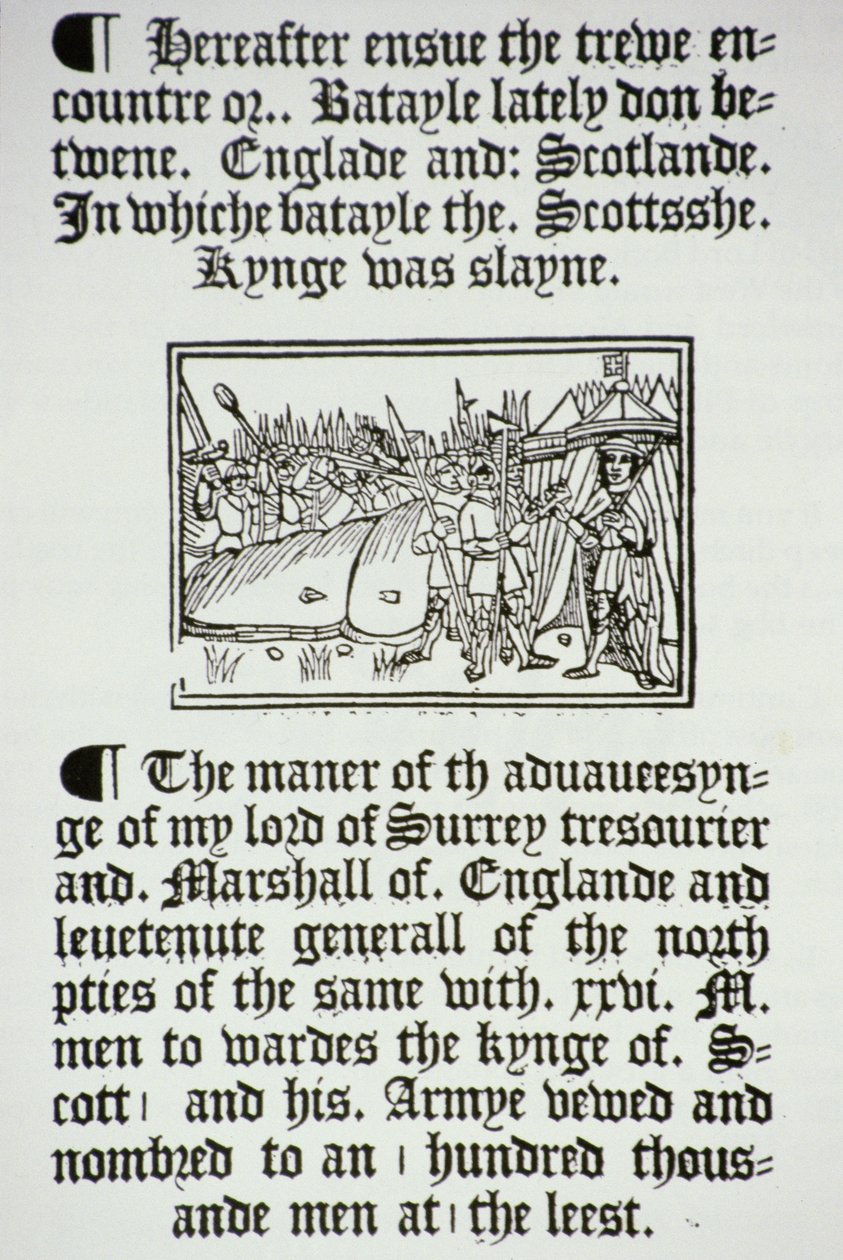 Kuningas Henrik VIII (1491-1547) ja hänen ritarinansa Englannin voiton jälkeen skotteista Flodden Fieldissä vuonna 1513 tekijältä English School
