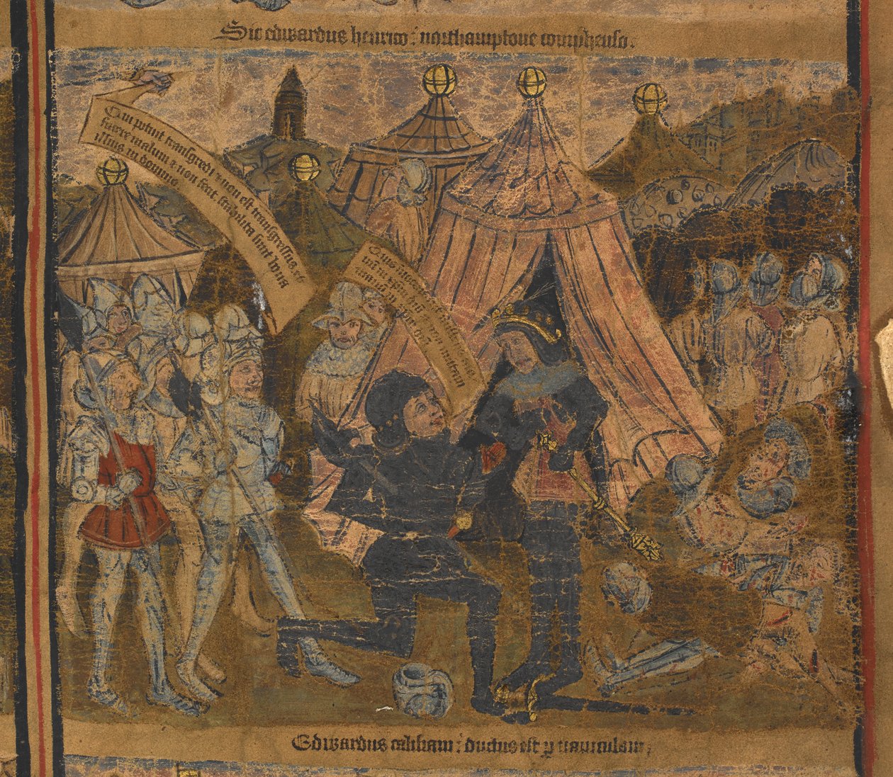Kuningas Henrik VI vangittiin Northamptonin taistelun jälkeen vuonna 1460 Yorkin Edwardin (myöhemmin kuningas Edward IV) ja Warwickin ja Salisburyn jaarlien toimesta. tekijältä English School