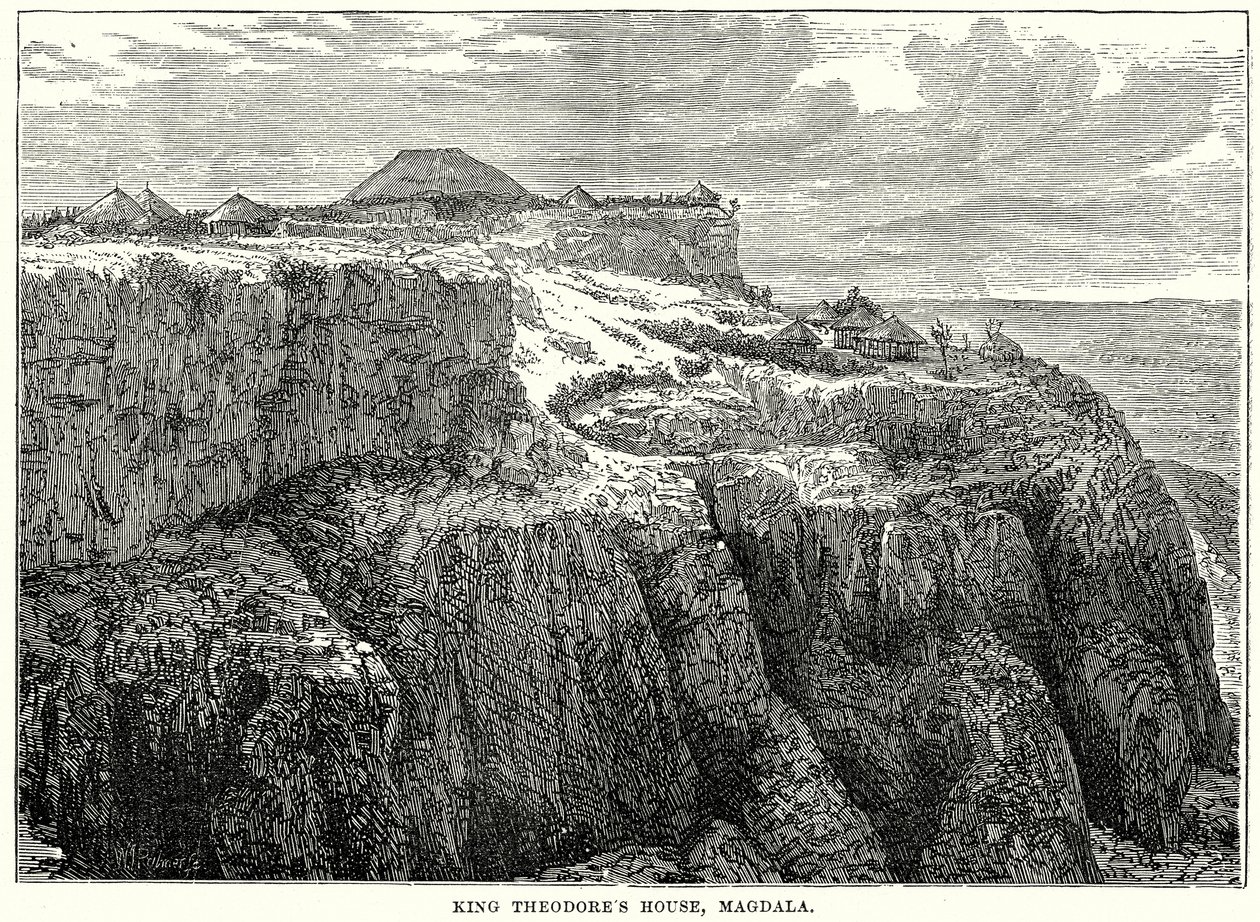 Kuningas Theodorin talo, Magdala (kaiverrus) (kaiverrus) tekijältä English School