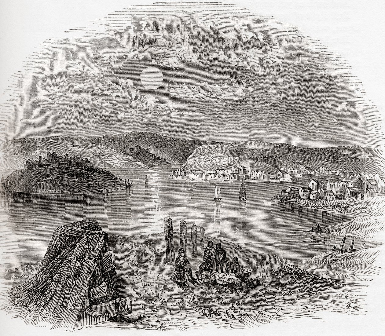 Kinsale, Corkin kreivikunta, Irlanti 1800-luvulla, Vanhasta Englannista: A Pictorial Museum, pub. 1847 tekijältä English School