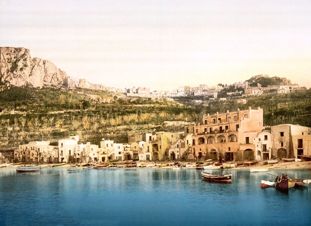 Marina Grande ja Capri (käsinvärinen kuva) tekijältä English School