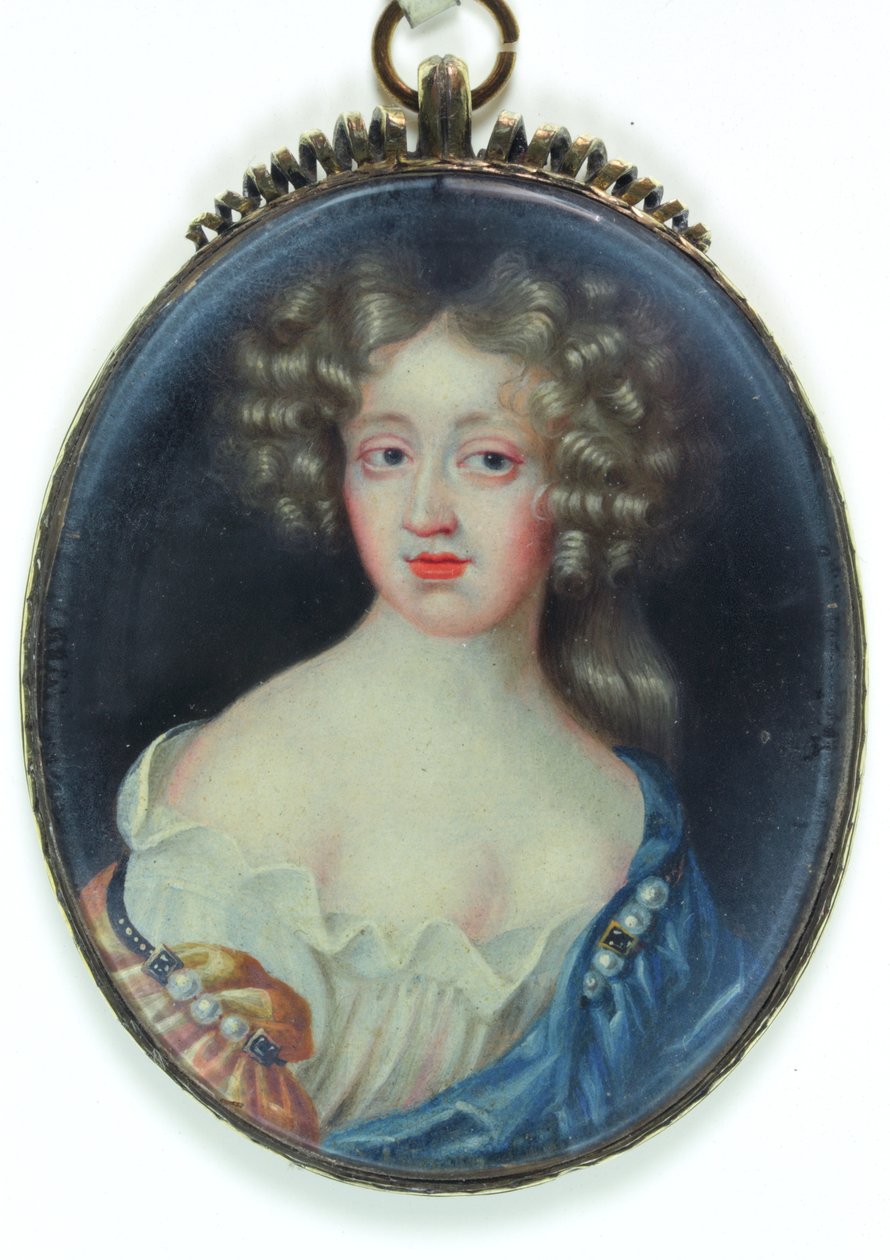 Lady Margaret Cavendish, Newcastlen herttuatar (akvarelli norsunluulla) tekijältä English School
