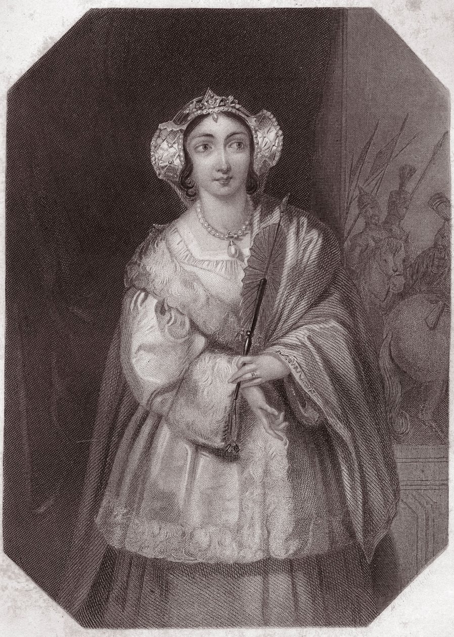 Lady Percy (Henry IV) (kuningas Henry IV) - "" Shakespearen naisten galleria, kokoelma 45 vakavaa muotokuvaa Lontoon ensimmäisiltä taiteilijoilta, rikastettu kriittisillä ja kirjallisilla huomautuksilla"" noin 1838 - alkaen " ” Shakesin naisten galleria tekijältä English School