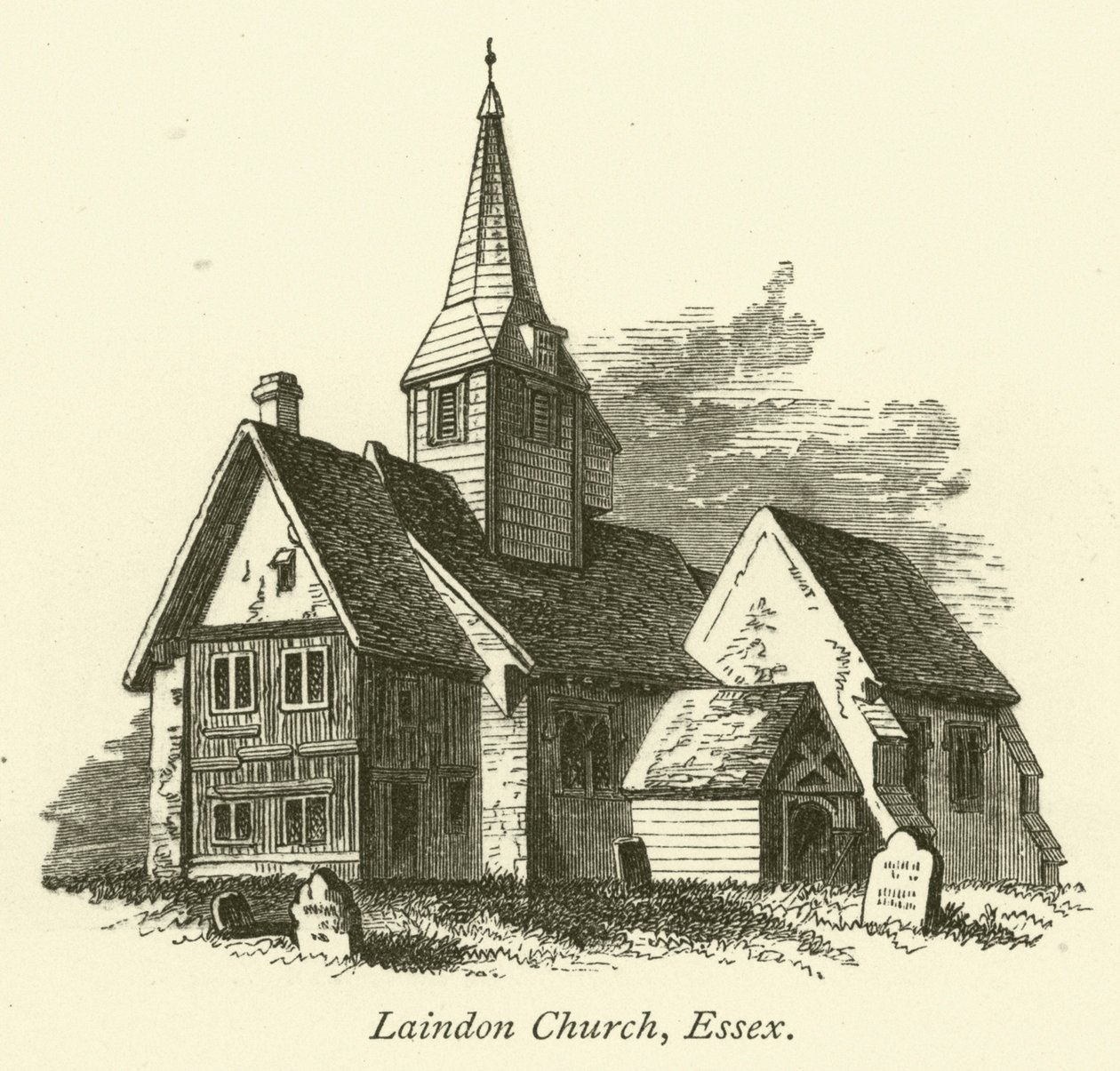 Laindonin kirkko, Essex (kaiverrus) tekijältä English School
