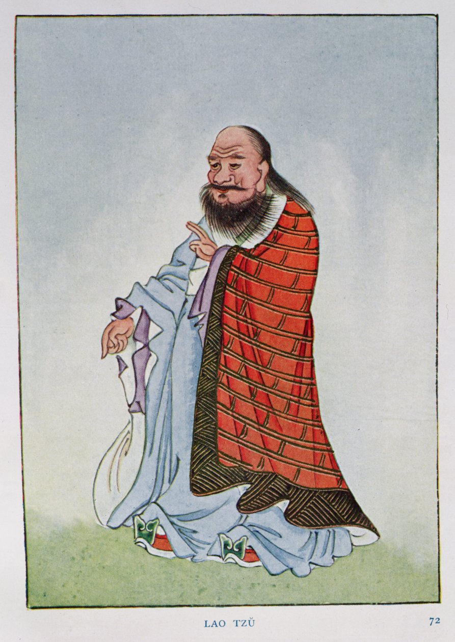 Lao-Tzu (noin 604-531 eKr.), kuvitus teoksesta 