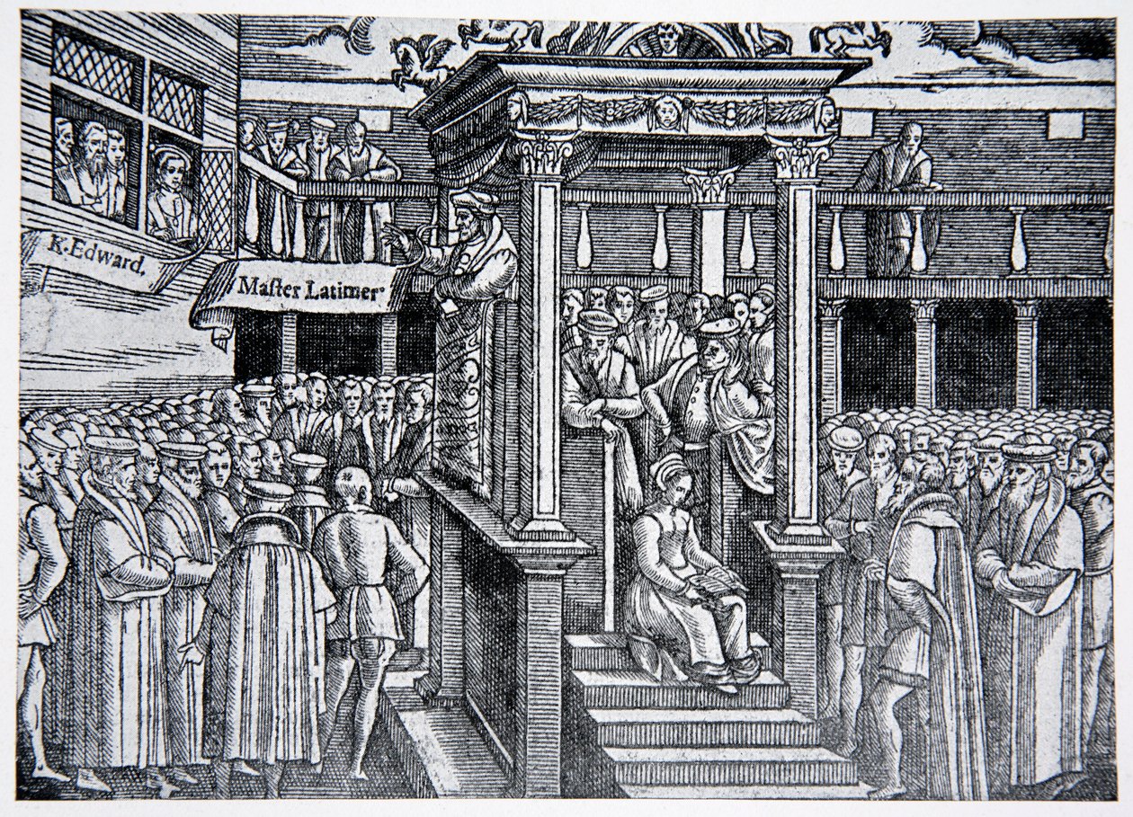 Latimer saarnaa ennen Edward VI:tä, esimerkki The History of the Nationista tekijältä English School