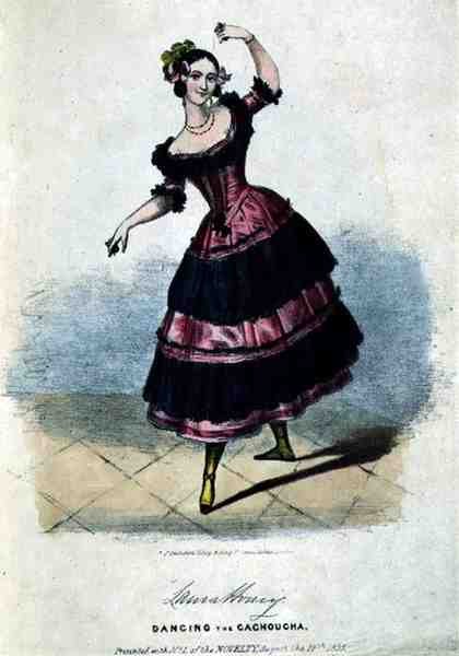 Laura Honey (n. 1816-43) Tanssii cachouchaa tekijältä English School