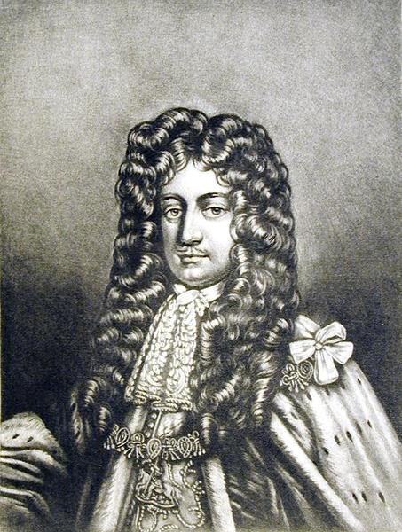 Laurence Hyde (1641-1711) 1. Earl of Rochester, kuvitus teoksesta Portraits of Characters Illustrious in British History, kaivertanut Robert Dunkarton (1744-c.1817) (mezzotint) tekijältä English School
