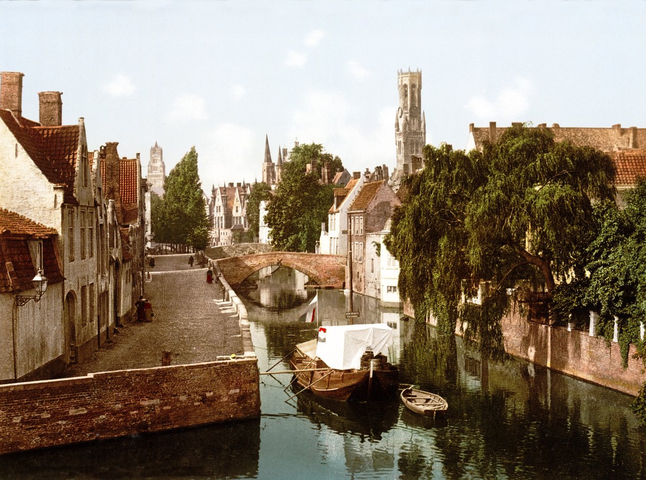 Green Quay, Brugge (käsinvärinen kuva) tekijältä English School