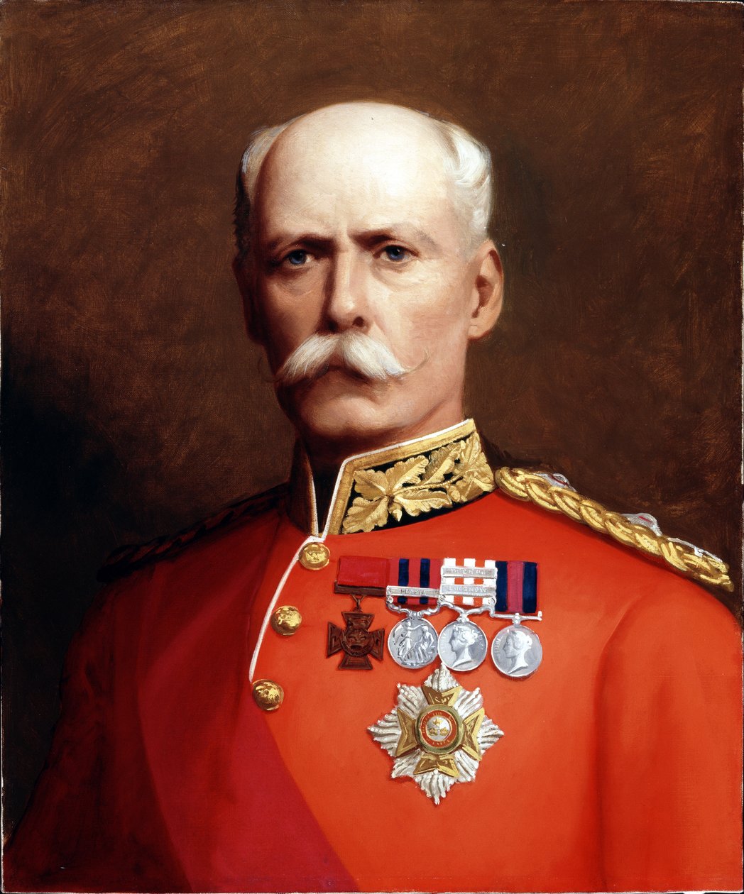 Kenraaliluutnantti Sir Henry Marshman Havelock-Allan (1830-97) n. 1881 tekijältä English School