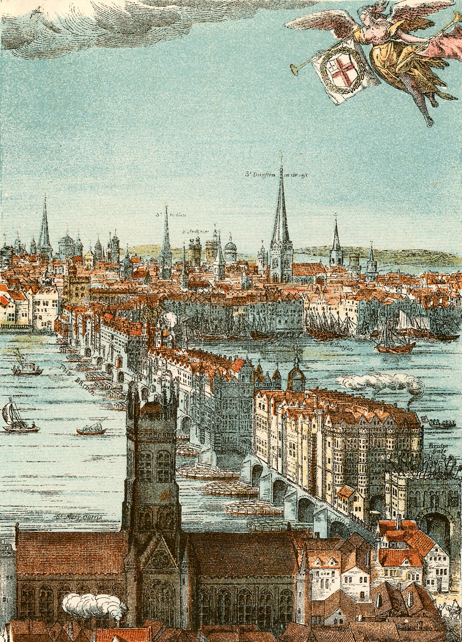 London Bridge (värillinen kaiverrus) tekijältä English School