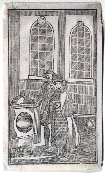 London Stone, Cannon Street, n. 1700 (puupiirros) tekijältä English School