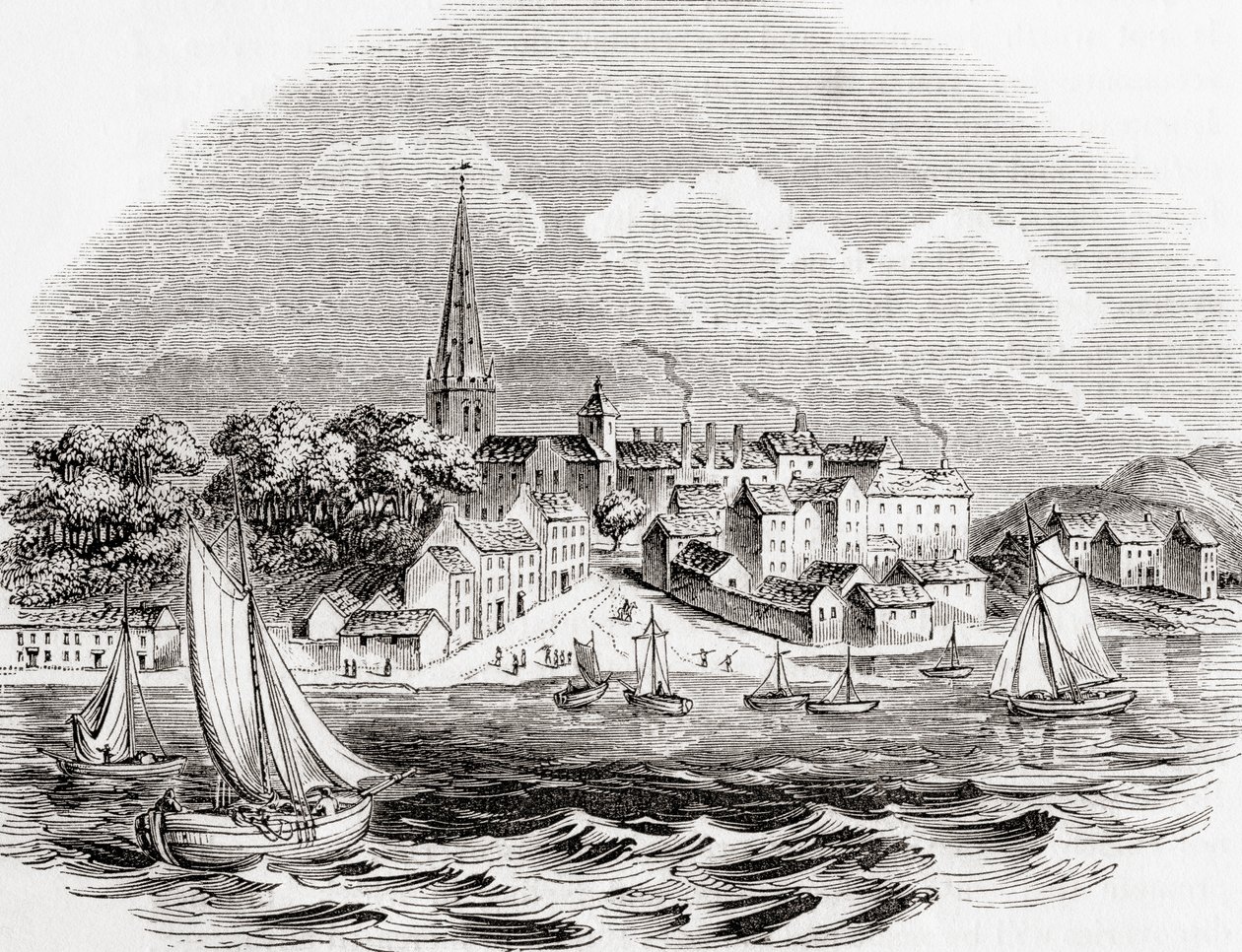 Londonderry, Pohjois-Irlanti, Vanhasta Englannista: A Pictorial Museum, pub. 1847 tekijältä English School
