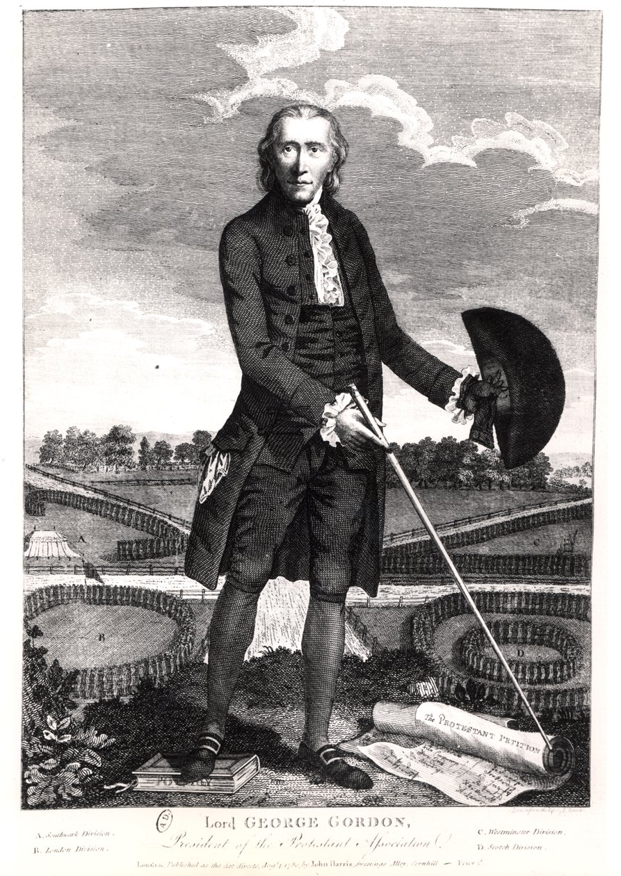 Lordi George Gordon (1752-93) 1780 tekijältä English School