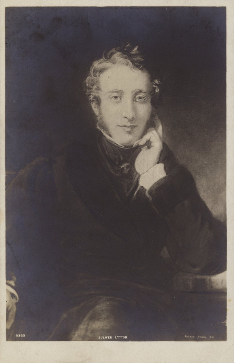 Lordi Lytton (1803-1873), englantilainen poliitikko, kirjailija, runoilija ja näytelmäkirjailija (litografia) tekijältä English School