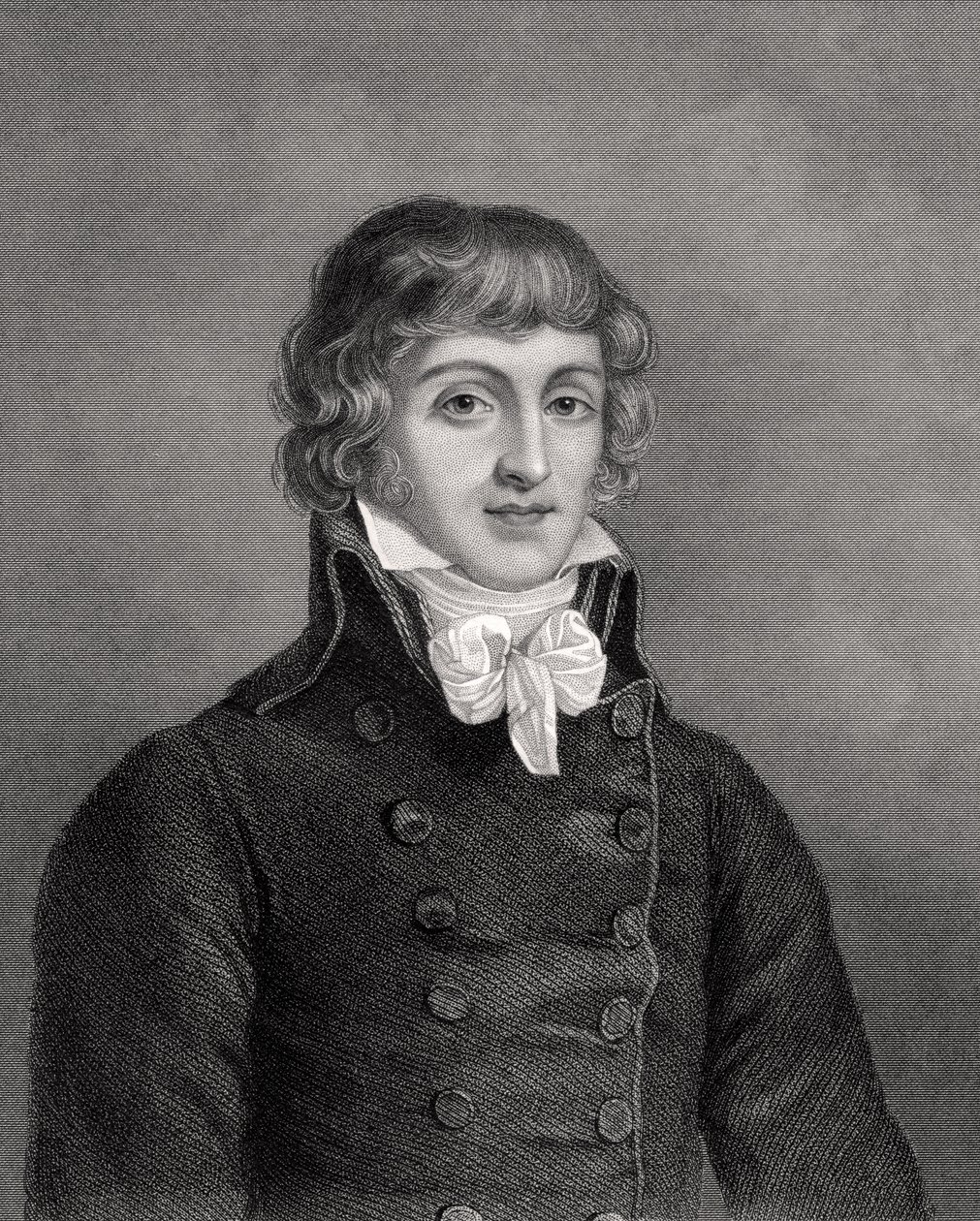 Louis Antonie Leon de Saint-Just, kaiverrus W.H. Mote, kuvitus Lontoossa 1843 julkaistusta Historical Sketches of Statemen -julkaisusta tekijältä English School