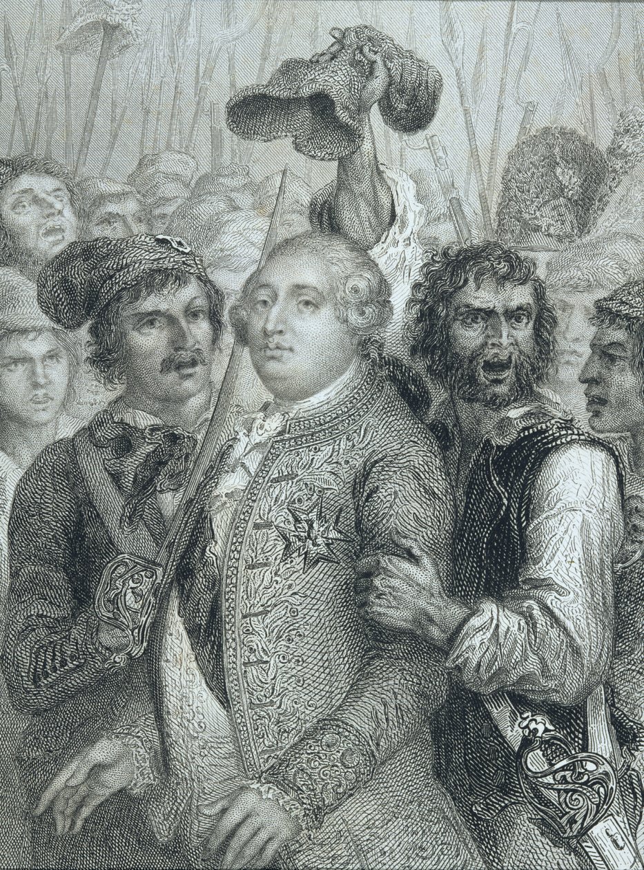 Ludvig XVI (1754-93), Ranskan kuningas, kansan otti Tuileries