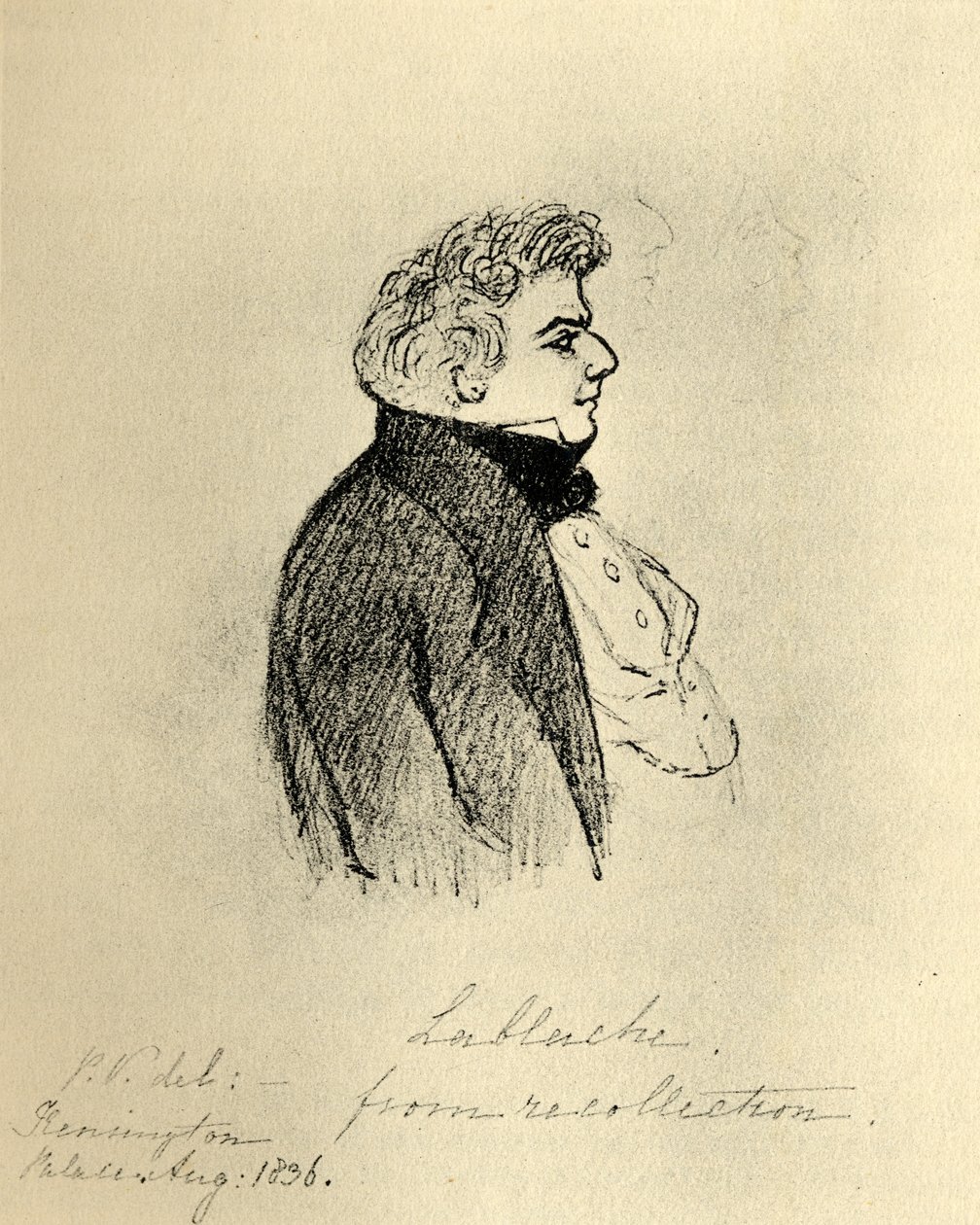Luigi Lablache (1784-1858) (kaiverrus) tekijältä English School