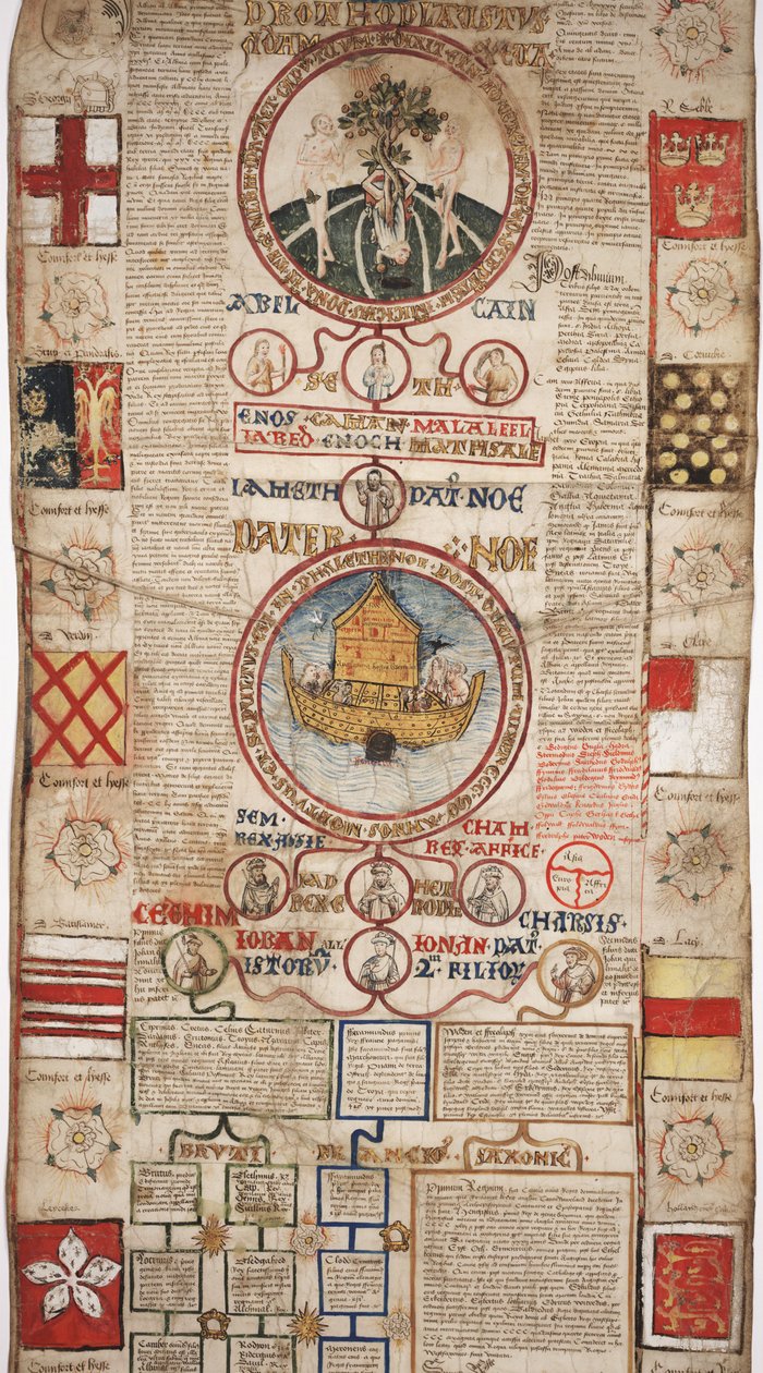 MS Lewis E 201, osa 2, Chronicle of the History of the World Creation to Woden, Edvard IV:n sukututkimus, n. 1461 tekijältä English School