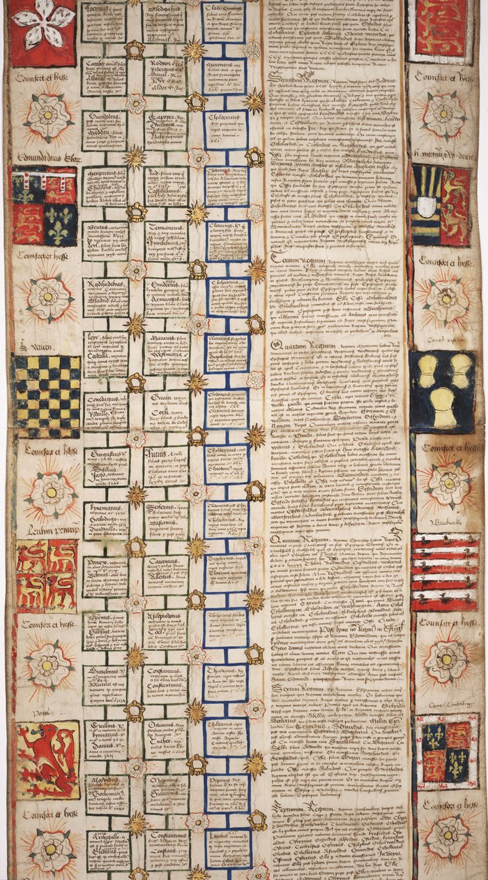 MS Lewis E 201, osa 3, Chronicle of the History of the World Creation to Woden, Edvard IV:n sukututkimus, n. 1461 tekijältä English School