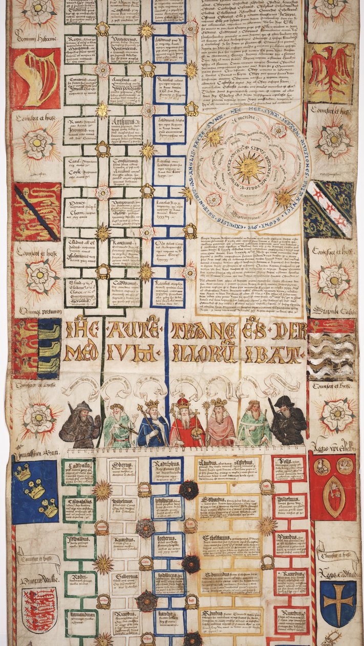 MS Lewis E 201, osa 4, Chronicle of the History of the World Creation to Woden, Edvard IV:n sukututkimus, n. 1461 tekijältä English School