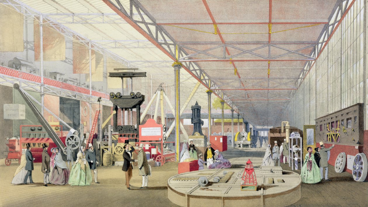Machinery, Dickinsons Comprehensive Pictures of the Great Exhibition of 1851 -julkaisusta, julkaistu 1854 tekijältä English School