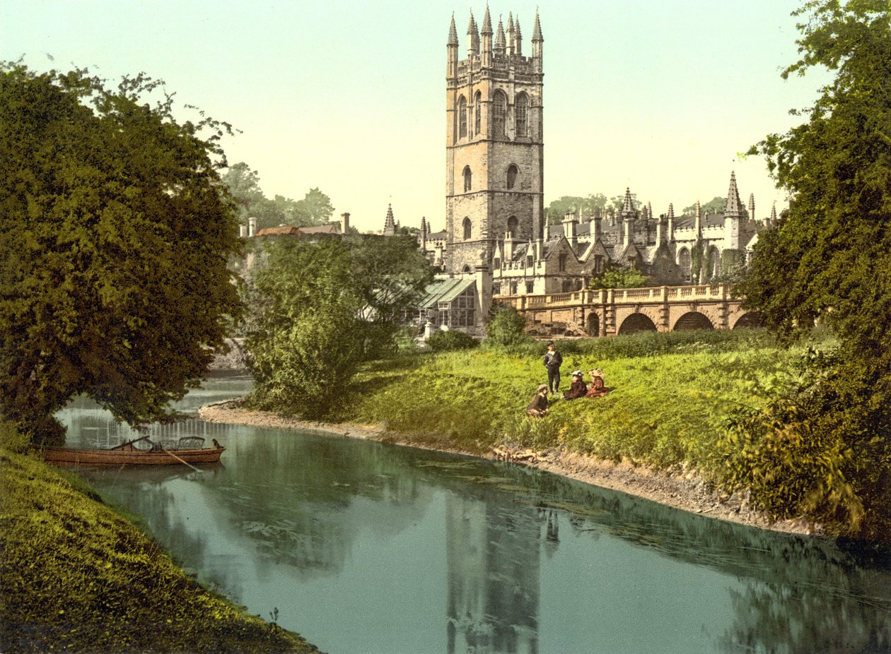 Magdalen Tower, Oxford (käsin värjätty valokuva) tekijältä English School