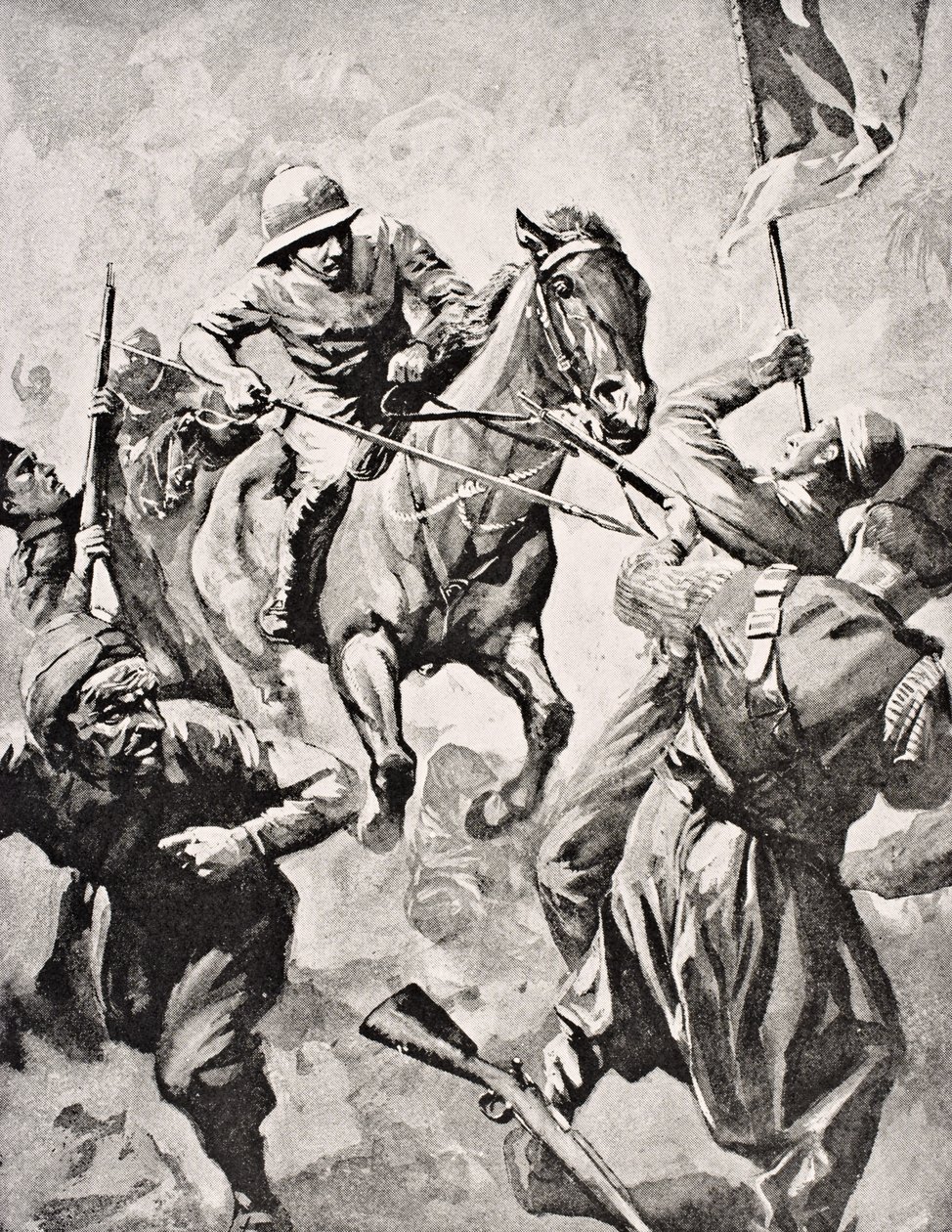 Majuri George Godfrey Massy Wheeler, "The War Illustrated Album deLuxe", julkaistu Lontoossa, 1916 tekijältä English School