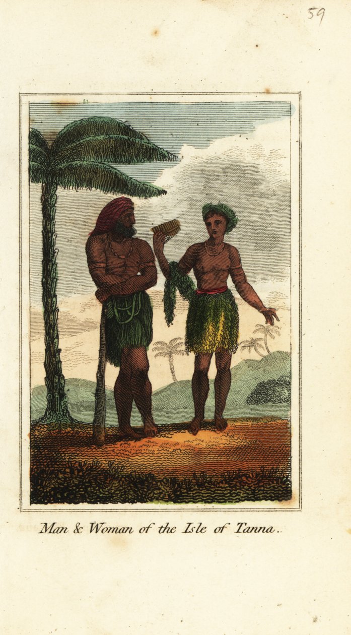 Mies ja nainen Isle of Tannasta, Vanuatu tekijältä English School