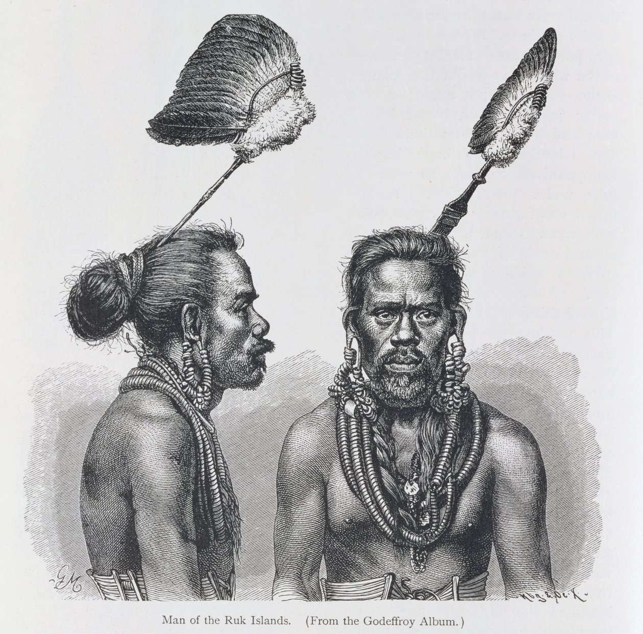Man of the Ruk Islands, Prof. Friedrich Ratzelin teoksesta The History of Mankind, Vol.1, 1896 tekijältä English School